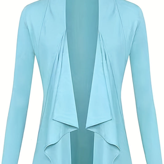  Open Front Long Sleeve Cardigan