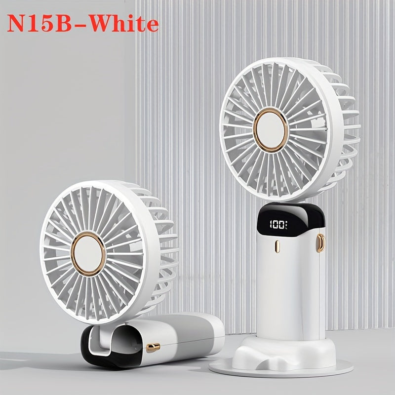 Mini Bear Fan Rechargeable 3 Modes USB Charging Multicolor Portable