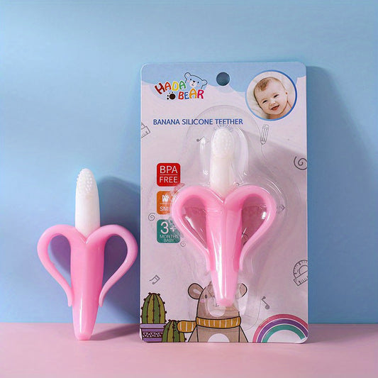 Banana Gum Kids Soft Toothbrush Silicone Grinding St