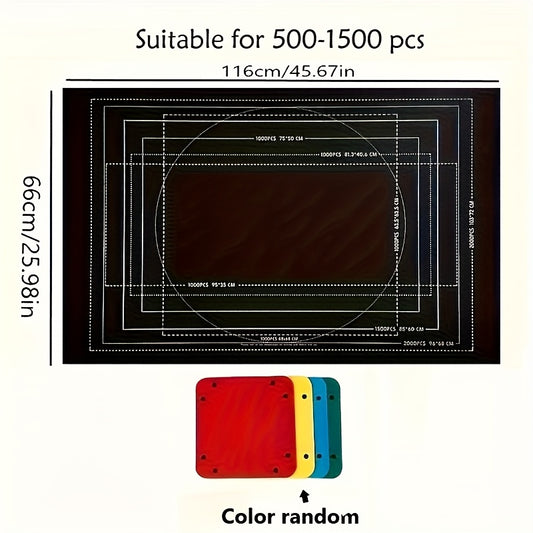 Puzzle Mat Set with Sorting Plates - Lightweight Felt Material