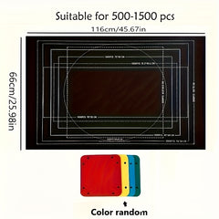 Puzzle Mat Set with Sorting Plates - Lightweight Felt Material
