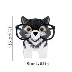 Men's Retro Animal Glasses Storage Bracket