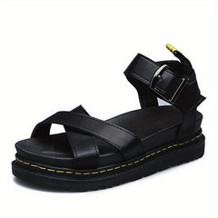 Women's Thick Sole Platform Sandals Casual Buckle Strap Summer Sandals