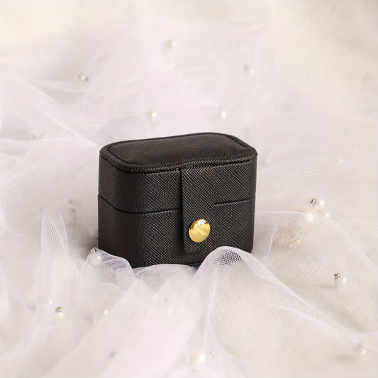 Mini Pink Ring Storage Box With Grids