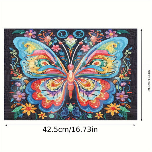 Butterfly Placemat Diamond Painting Kit Colorful DIY Handcrafted