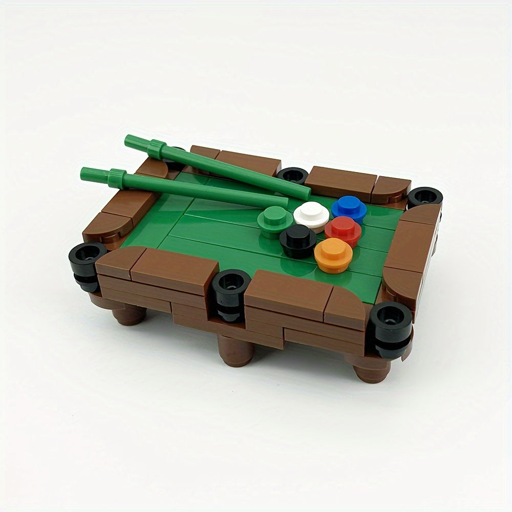 Mini Pool Table Building Blocks Toy Gift