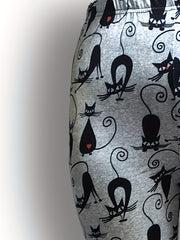  Cat Print High Rise Leggings