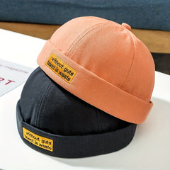 Retro Cotton Beanie Hat for Couple Students