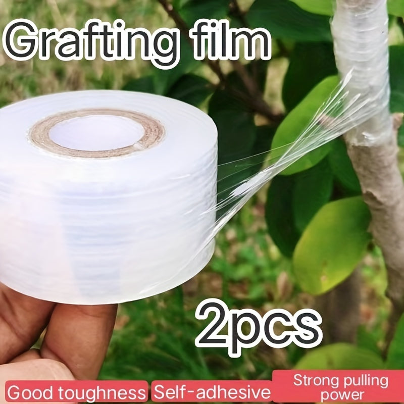 2pcs PE Grafting Tape Film Self-adhesive Garden Tree Plants Seedlings