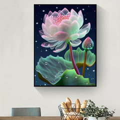 Lotus Pattern Canvas Painting Poster Print Home Wall Decoration Art