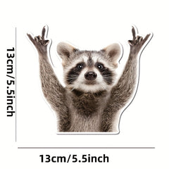 Funny Raccoon Car Decal 5.5 Inches Sticker