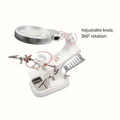 Welding LED Loupe Magnifier Soldering Iron Magnifying Glass