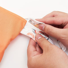 Printed Double Zipper Waterproof Diaper Bag - 30/40 Diaper Storage Bag