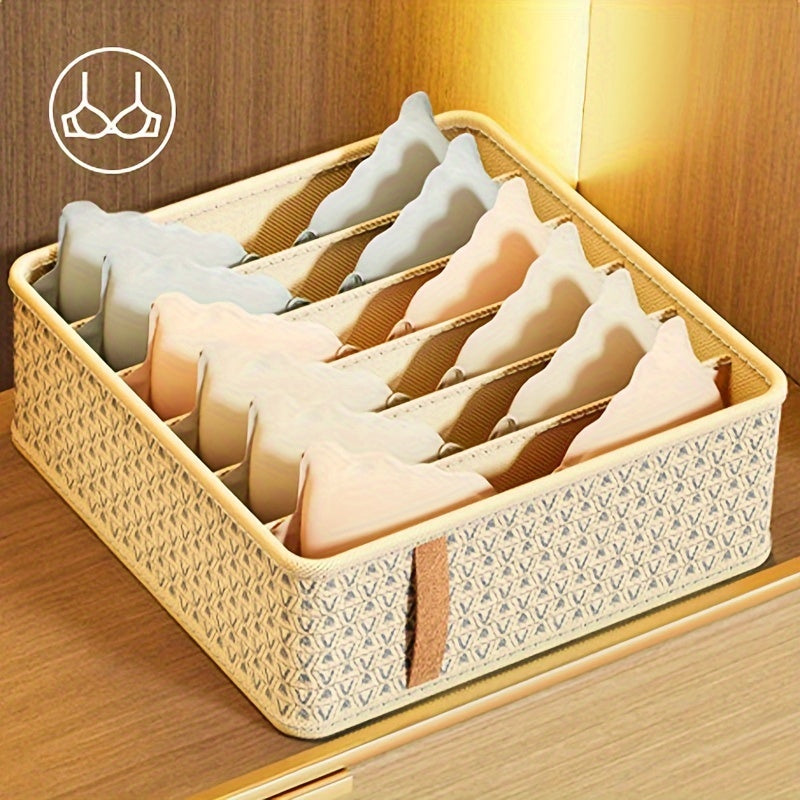 6 7 Grid Underwear Storage Box Space Saving Organizer