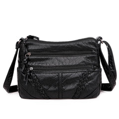 Casual Messenger Bag for Middle aged Women Large Capacity Shoulder Bag