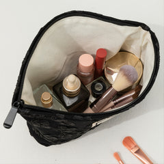 Floral Cosmetic Bag Water Resistant Makeup Organizer & Toiletry Pouch