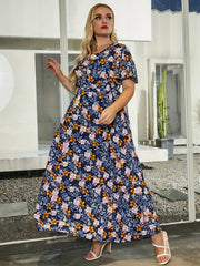  Floral Print Maxi Dress