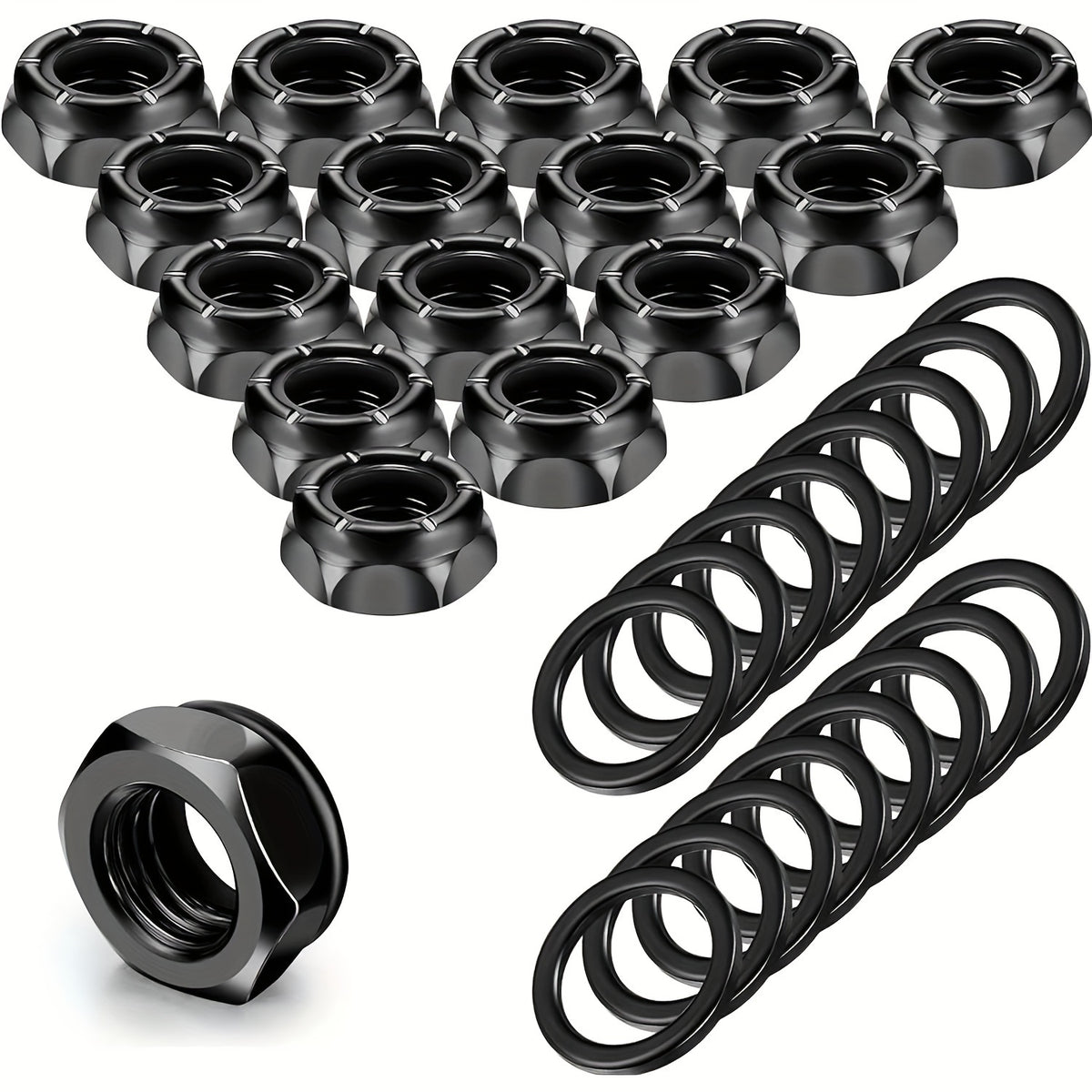 16pcs Skateboard Nuts And Washers Hardware Kit