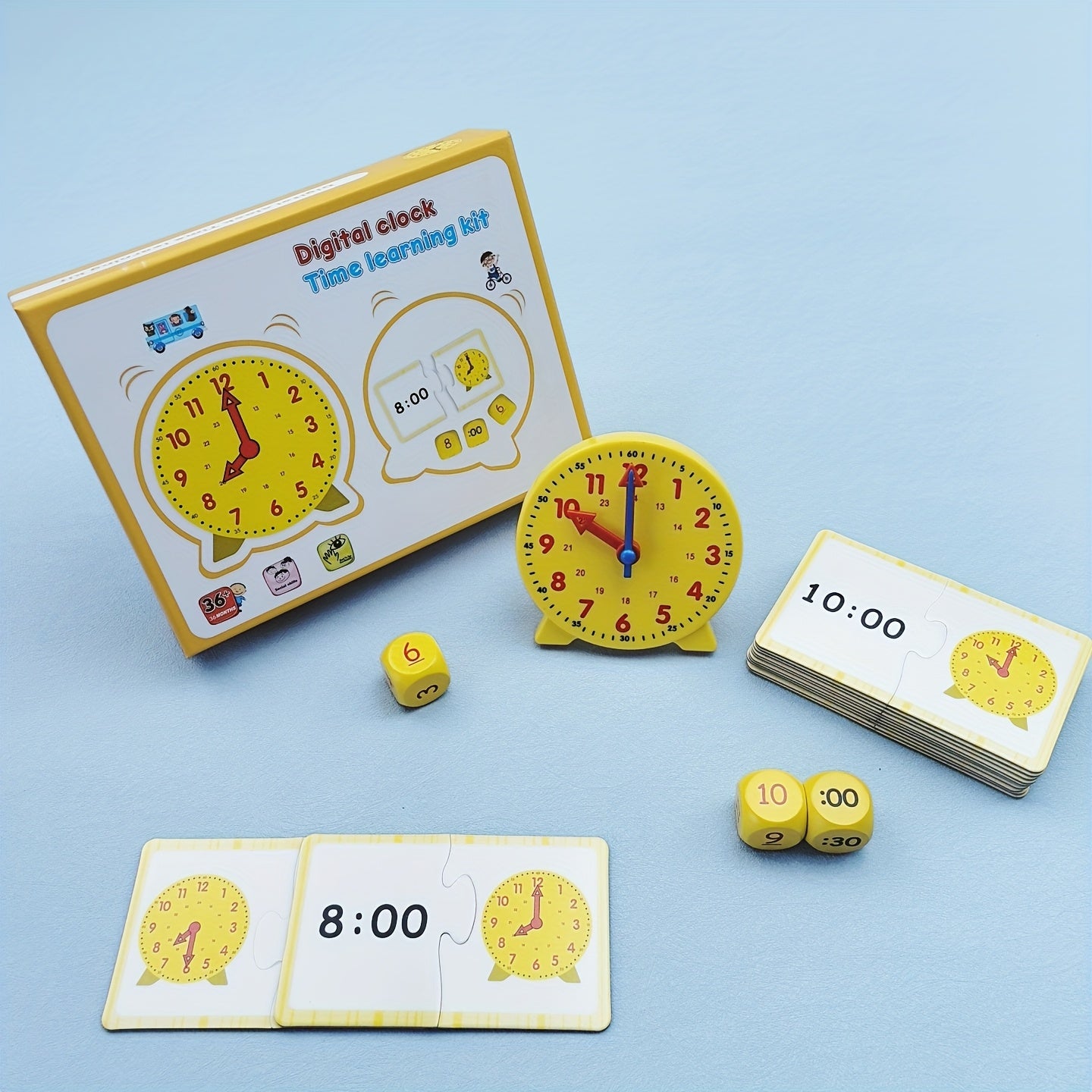 Clock Model Set for Teaching Time Recognition