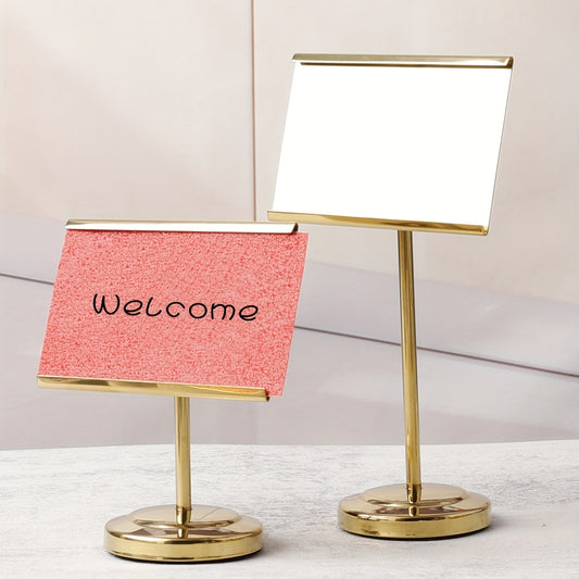 Stainless Steel Table Number Holder for Home and Office Decor