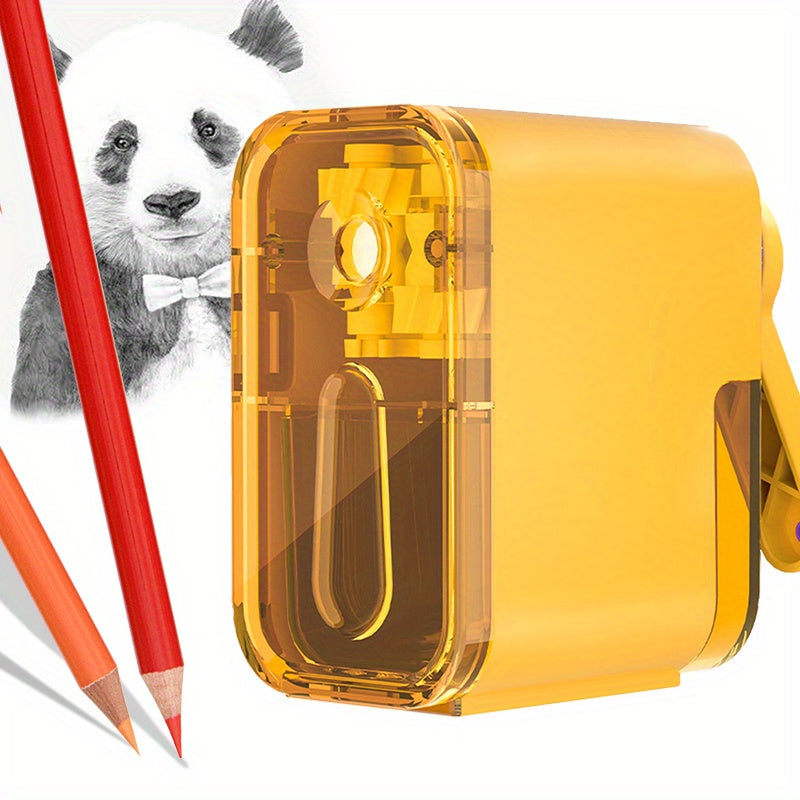 Manual Pencil Sharpener w/ Strong Helical Blade for Students Classroom Home
