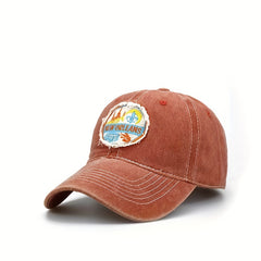 Embroidery Baseball Cap Cartoon Washed Distressed Dad Hat