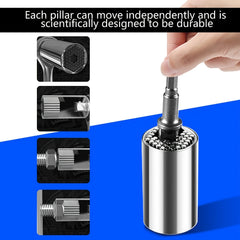 Universal Socket Wrench Kit 7-19mm for Any Bolt Ratchet Wrench