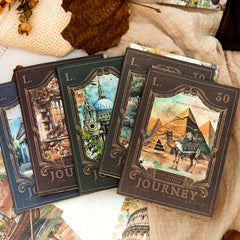 30pcs Vintage World Architecture Landscape Set Clipbook for Diary