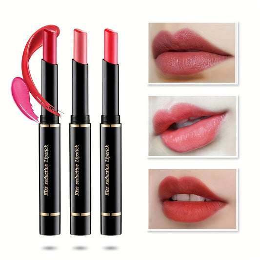 6 Slim Tube Lip Balm Lipstick Long Lasting Waterproof Durable Nude Gloss