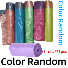 75 Thickened Drawstring Garbage Bags for Home Kitchen Cleaning