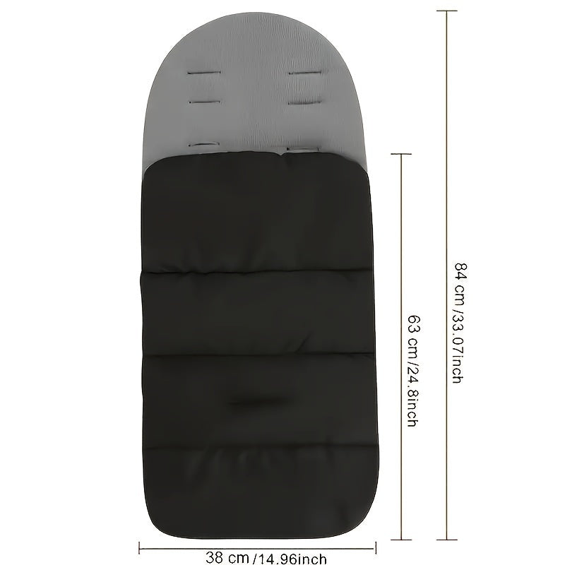 Universal Thickened Stroller Footmuff Windproof Warm Cushion Attachment