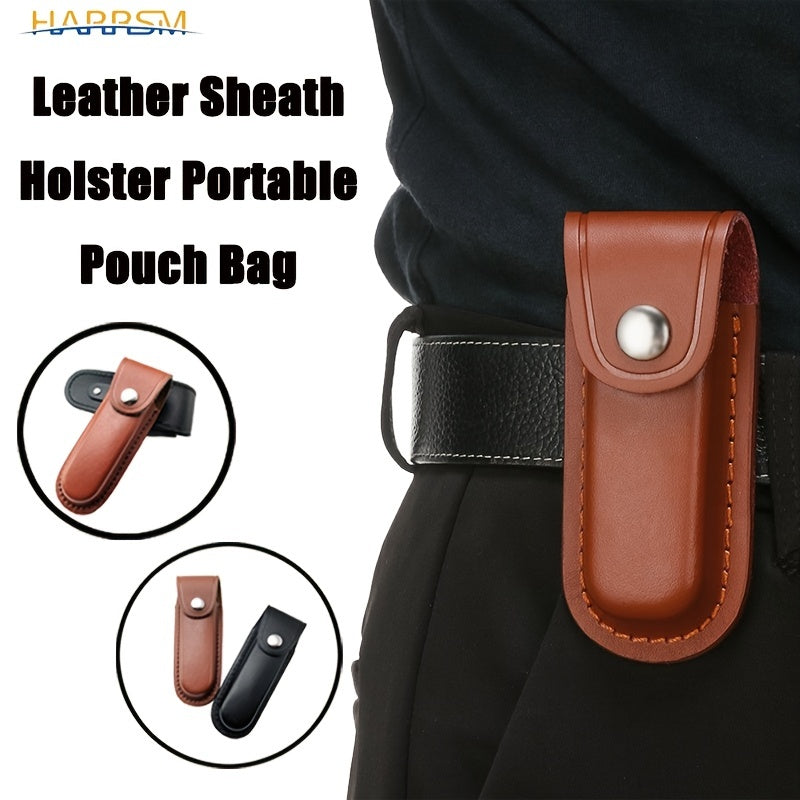 Leather Sheath Holder for Flashlights and Camping Gear