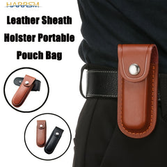 Leather Sheath Holder for Flashlights and Camping Gear