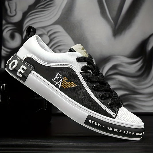 Men's Block Slip On Sneakers, Casual Walking Shoes