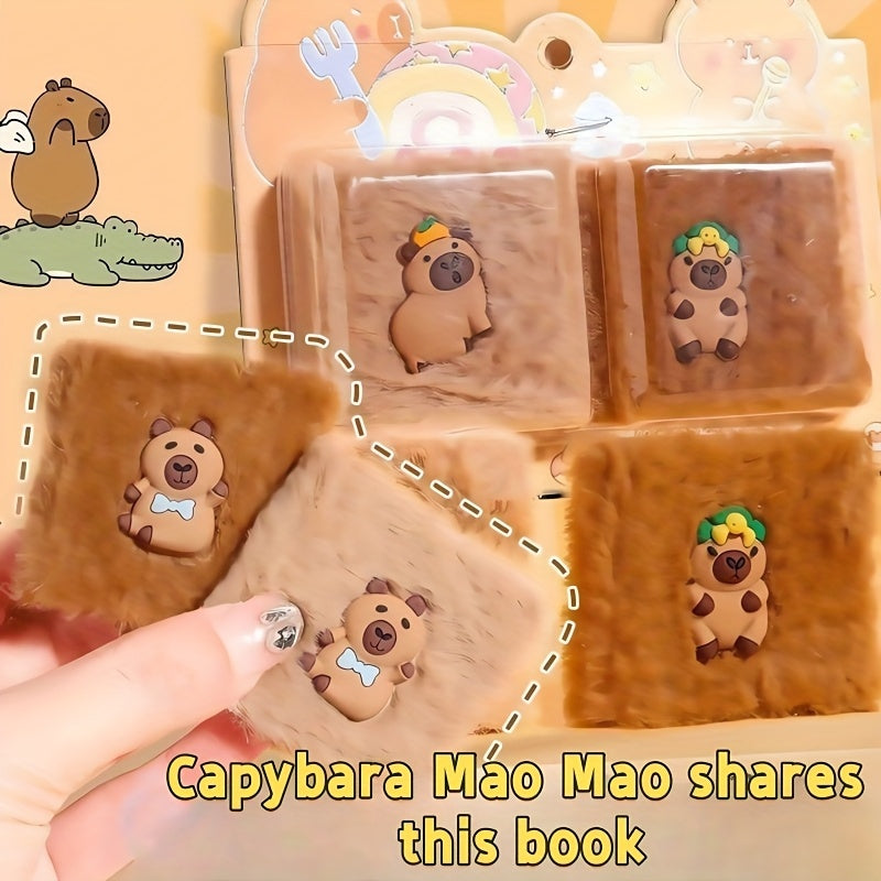 2pcs Capybara Colorful Notebook Set Cute Bean Book Pocket-sized P