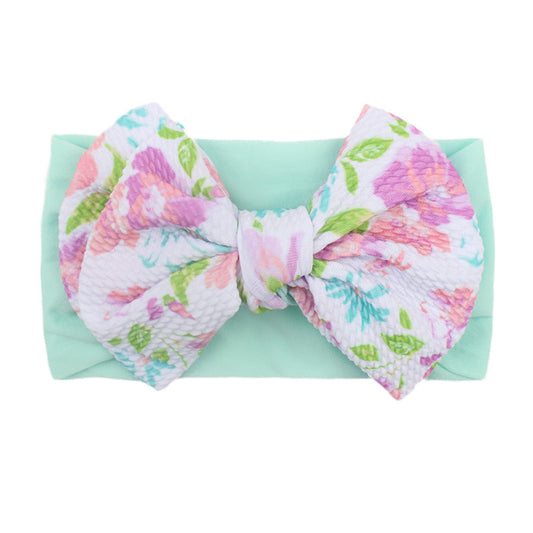 Baby Bow Hair Ties Soft Nylon Hair Accessories