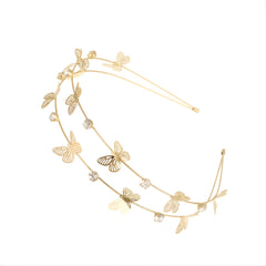 Metal Star Moon Crystal Hair Hoop Double Layer Headbands