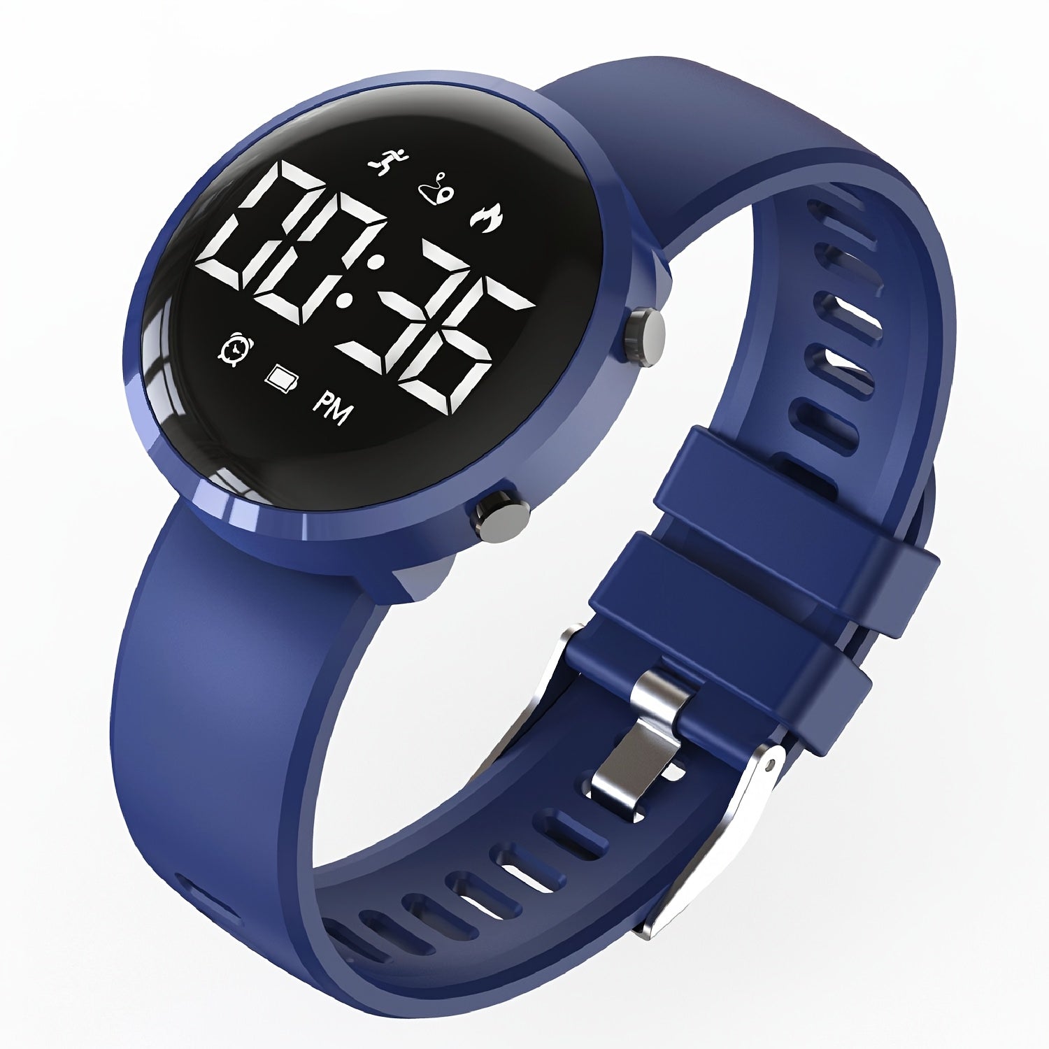 Kids 3D Pedometer Smart Watch USB Rechargeable LED Digital Watch