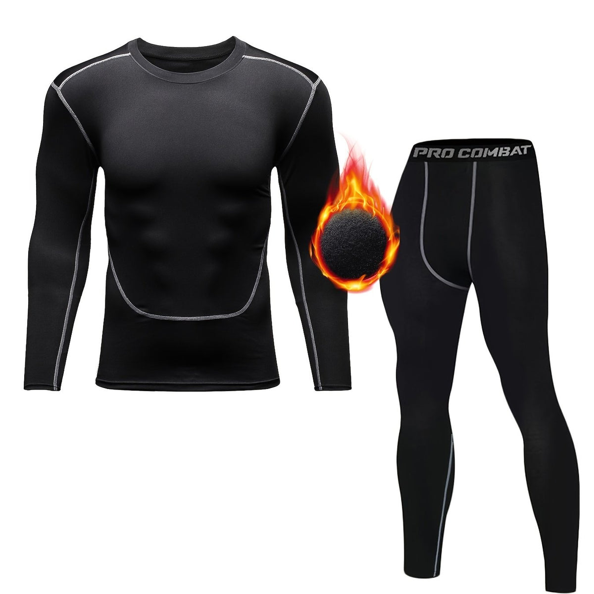 Men's Thermal Base Layer Set for Sports Stay Warm and Comfortable