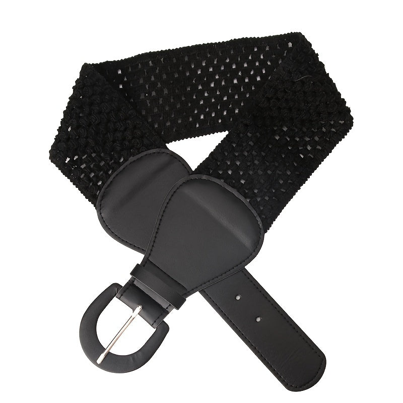 Women's Pin Buckle Belt for Dress Skirt Coat