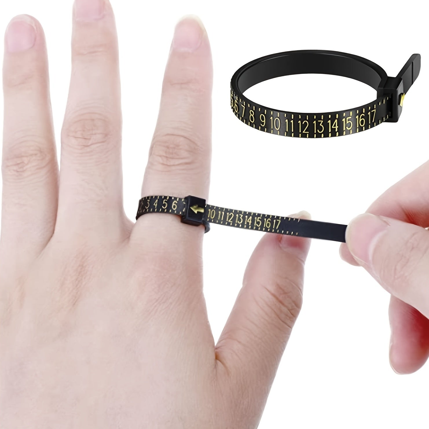 Ring Sizer Measuring Set Gauge Measure Tool Jewelry Sizing Tools 1-17 Rings Size