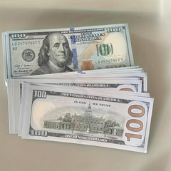 100pcs Realistic US Dollar Bills Film Props for Party Decorations