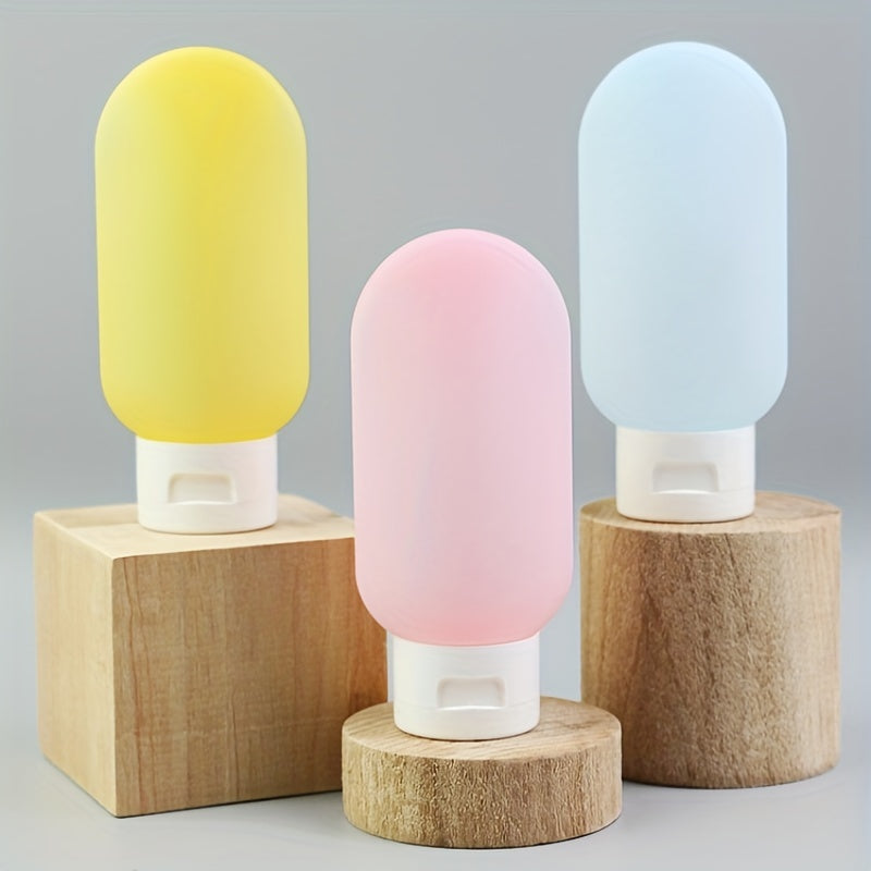 3pcs 60ml Empty Refillable Plastic Travel Bottles Set