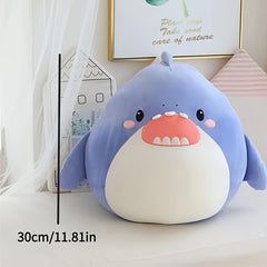 2pcs Shark Plush Dolls Cartoon Animal Shape Soft Stuffed Animals