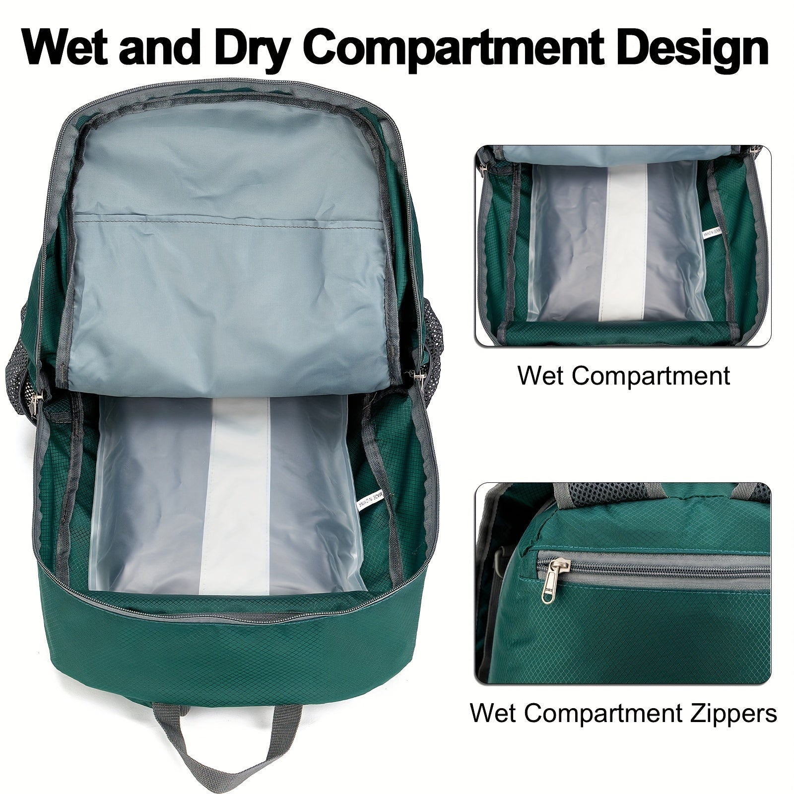TOMULE 40L Ultralight Foldable Travel Backpack