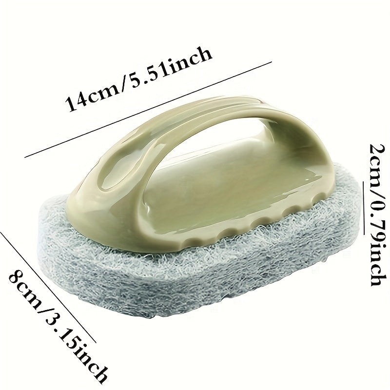Easy to Use Cleaning Sponge With Handle for Kitchen and Bathroom Cleaning