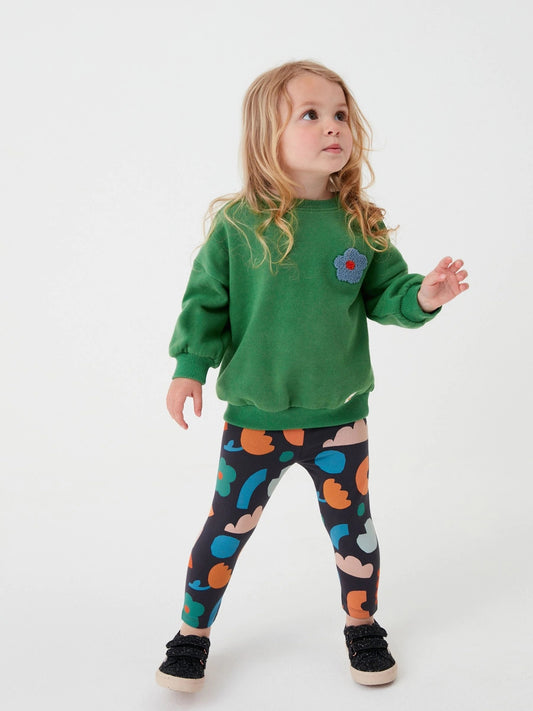 Toddler Girl's Floral 2pcs Sweatshirt & Leggings Set Casual Outfits