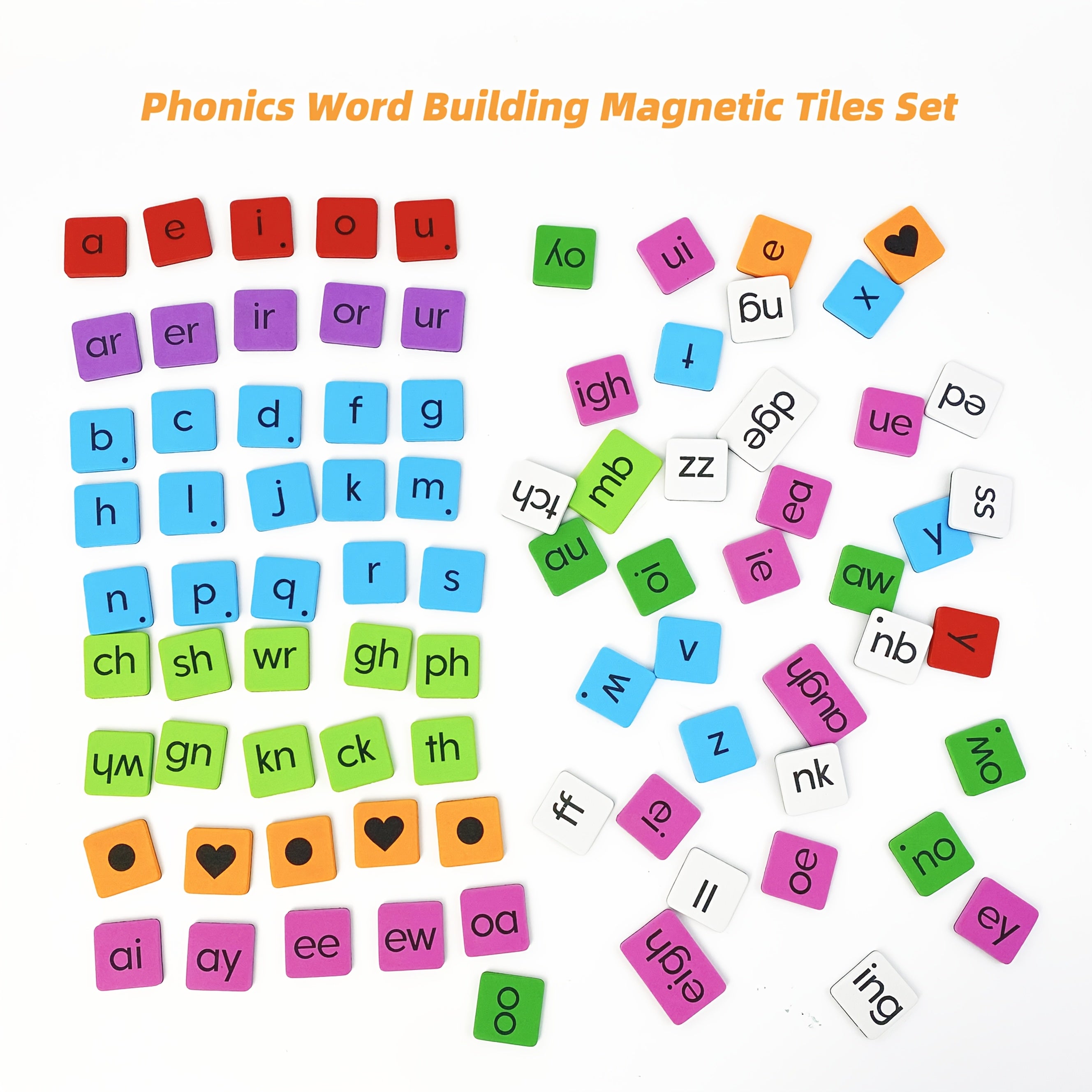 Phonics Magnetic Letter Tiles for Word Building Classroom Material