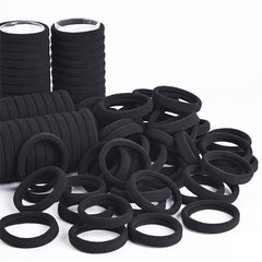 100pcs Seamless Hair Ties No Damage Elastic Ponytail Holders