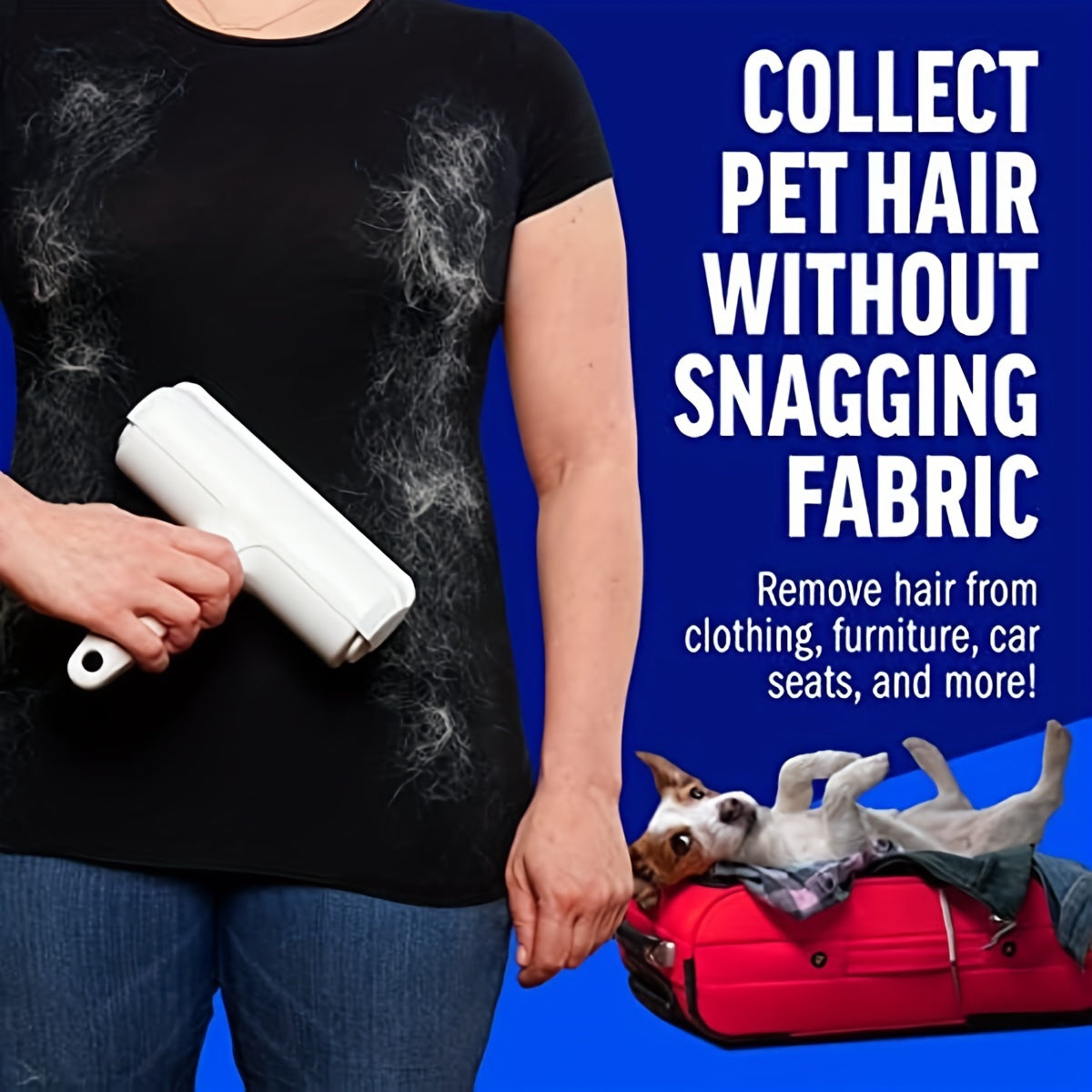 Pet Hair Remover Brush Portable Fabric Fuzz Reusable Lint Cleaner